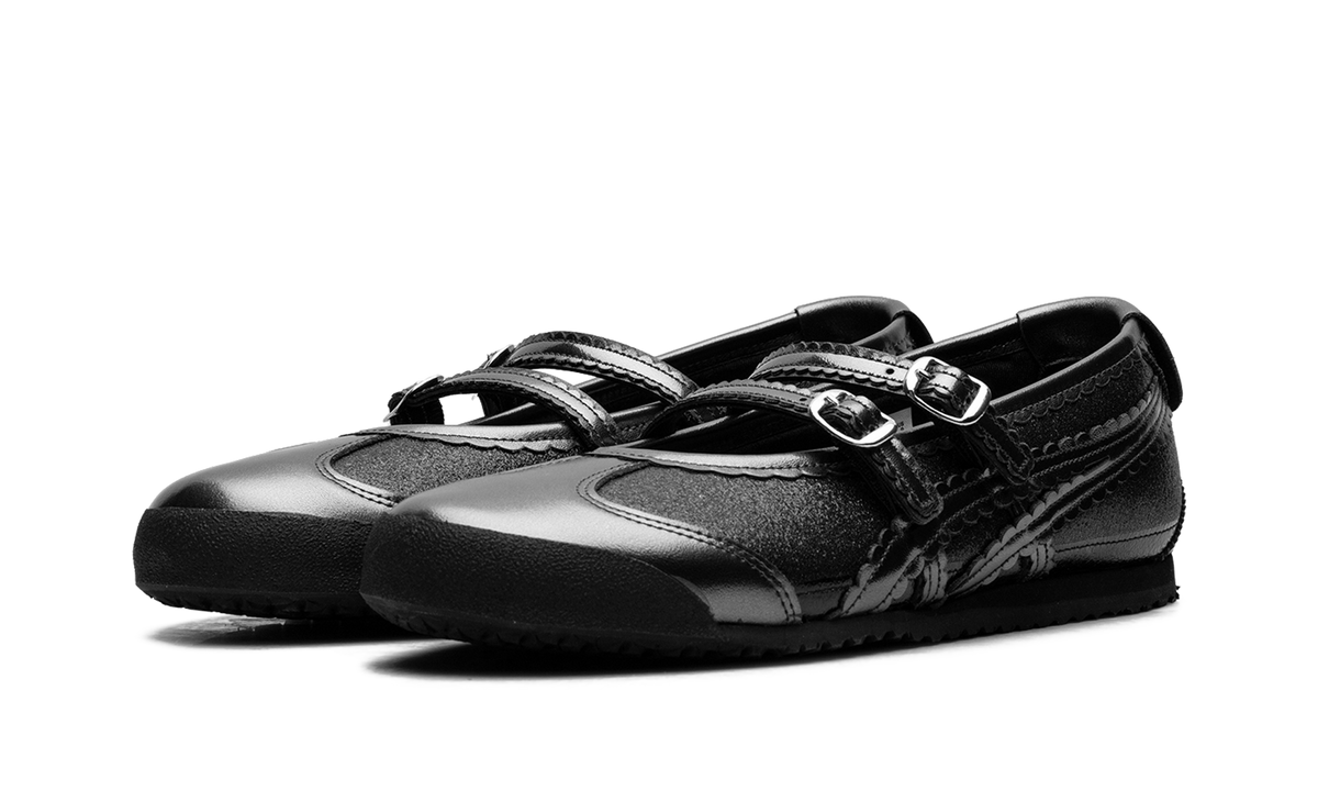 Onitsuka Tiger Mexico 66 TGRS Glitter Pack Women's Ballet Flats - Black Gunmetal
