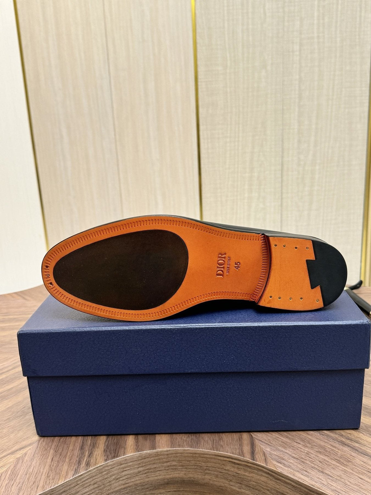 Dior Leather Penny Loafers — detail