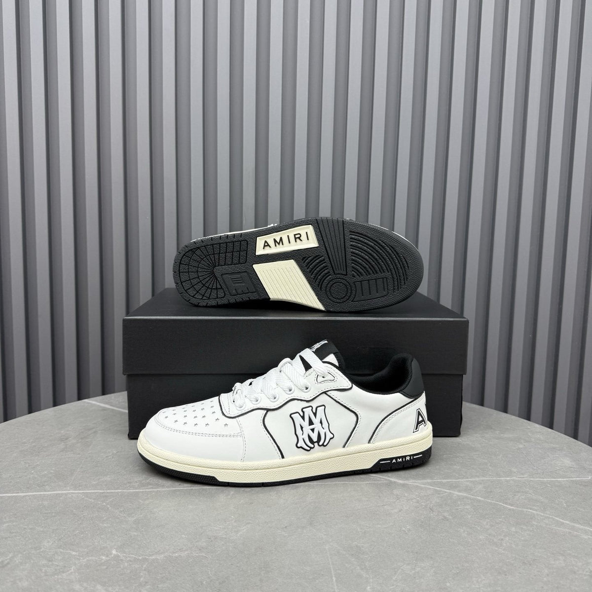 AMIRI Contrast Panel Low-Top Sneakers — detail