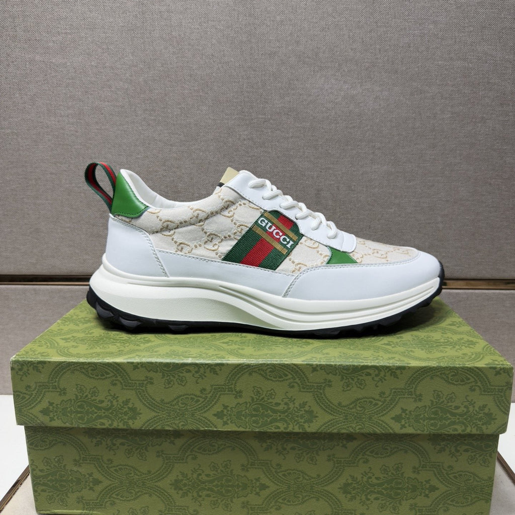Gucci Green-Red Stripe Men’s Sneakers — hero