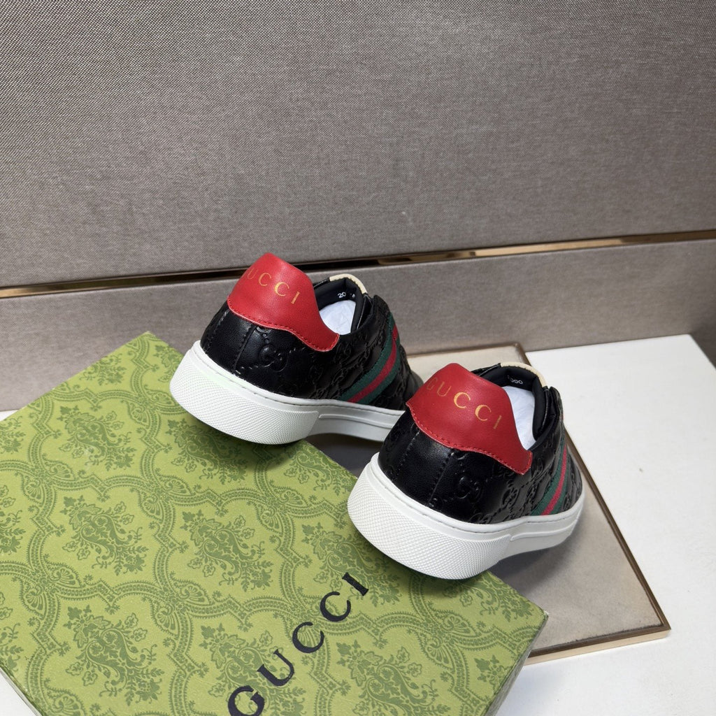 Gucci Green-Red Stripe Low-Top Sneakers — back
